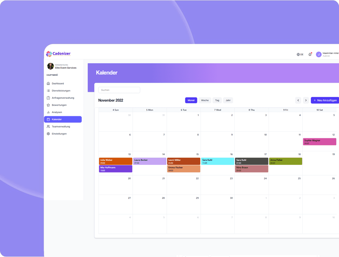 📅 Dein smarter Kalender – alles im Blick